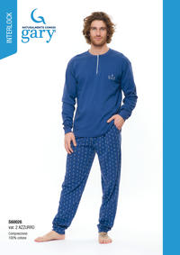 MEN'S PAJAMAS S/L S60026 Tellini S.r.l. Wholesale Clothing